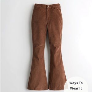 NEW! Never Worn Brown Corduroy Flare Pants